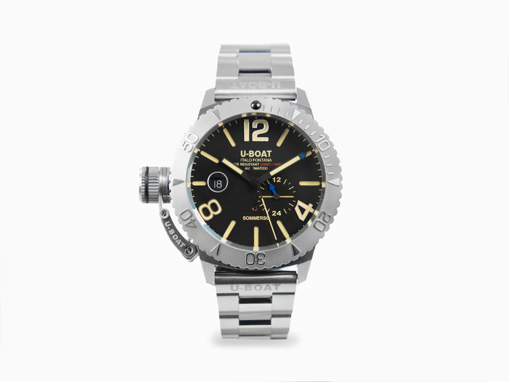 Montre Automatique U-Boat Classico Sommerso, Acier, Noir, 46 mm, 9007/A/MT