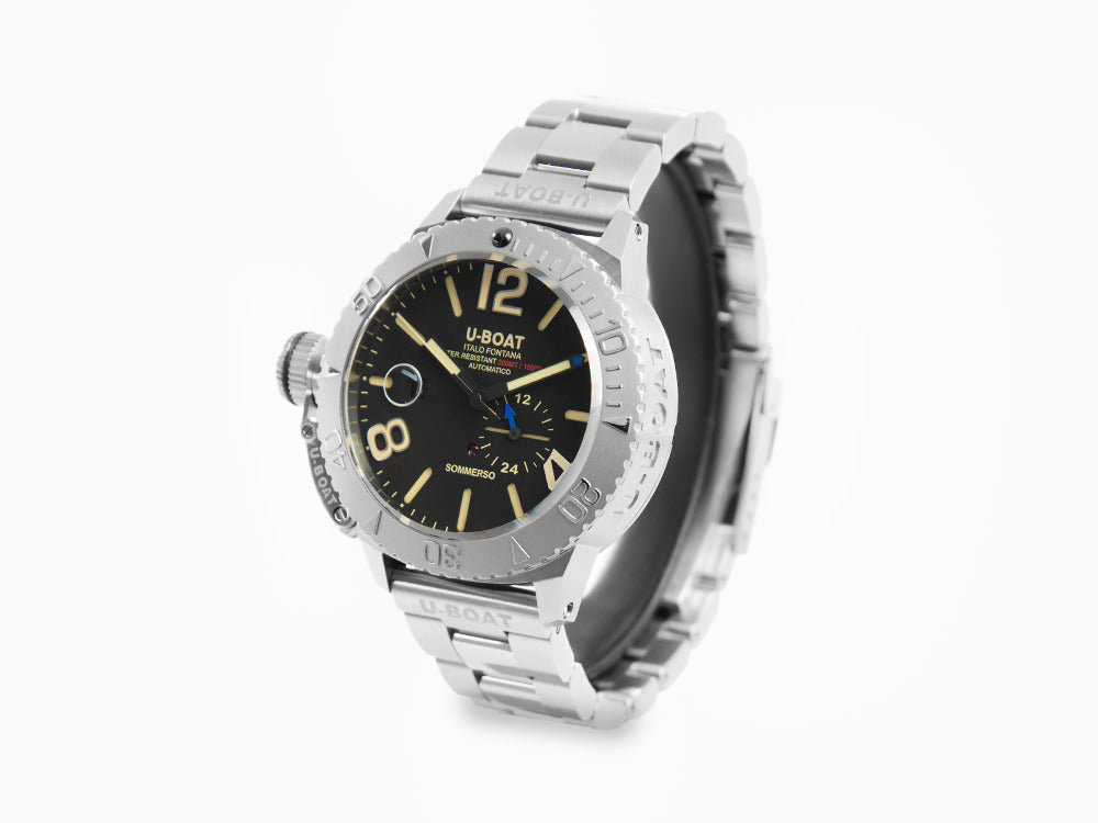 Montre Automatique U-Boat Classico Sommerso, Acier, Noir, 46 mm, 9007/A/MT