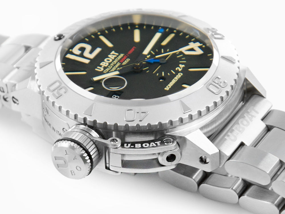 Montre Automatique U-Boat Classico Sommerso, Acier, Noir, 46 mm, 9007/A/MT