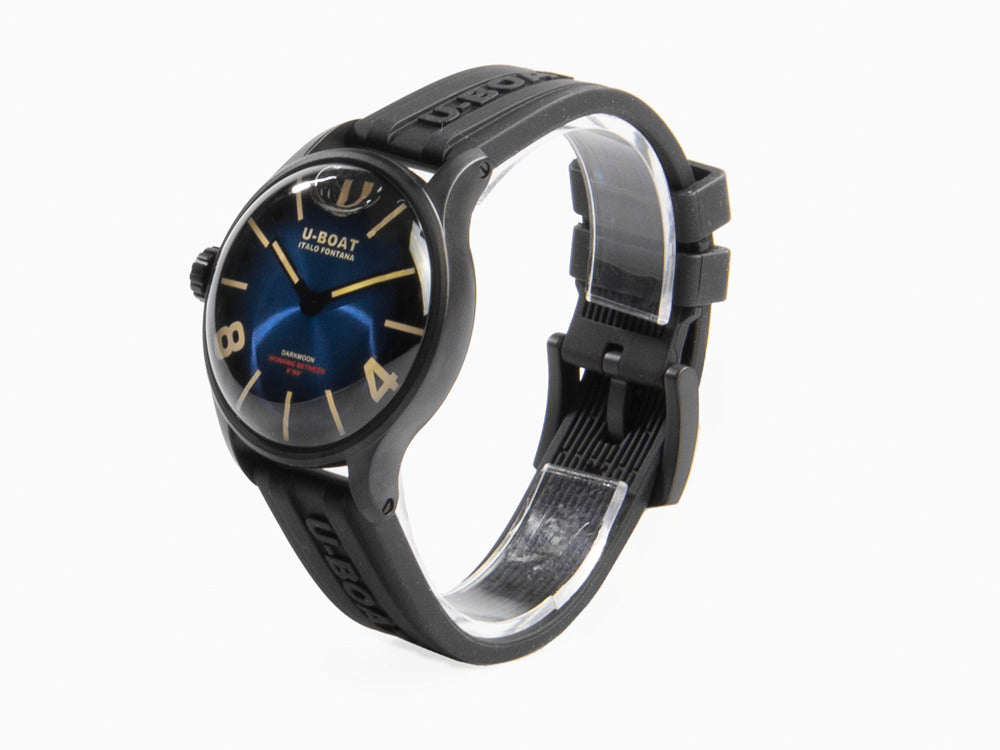Montre à Quartz U-Boat Capsoil Darkmoon, Acier Inoxydable, PVD, 40mm, Bleu, 9020