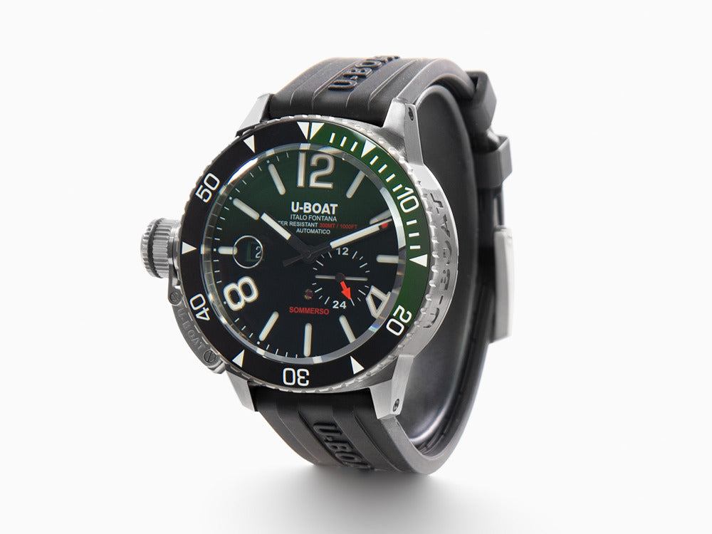 Montre Automatique U-Boat Classico Sommerso Ghiera Ceramica Verde, 46 mm,  9520
