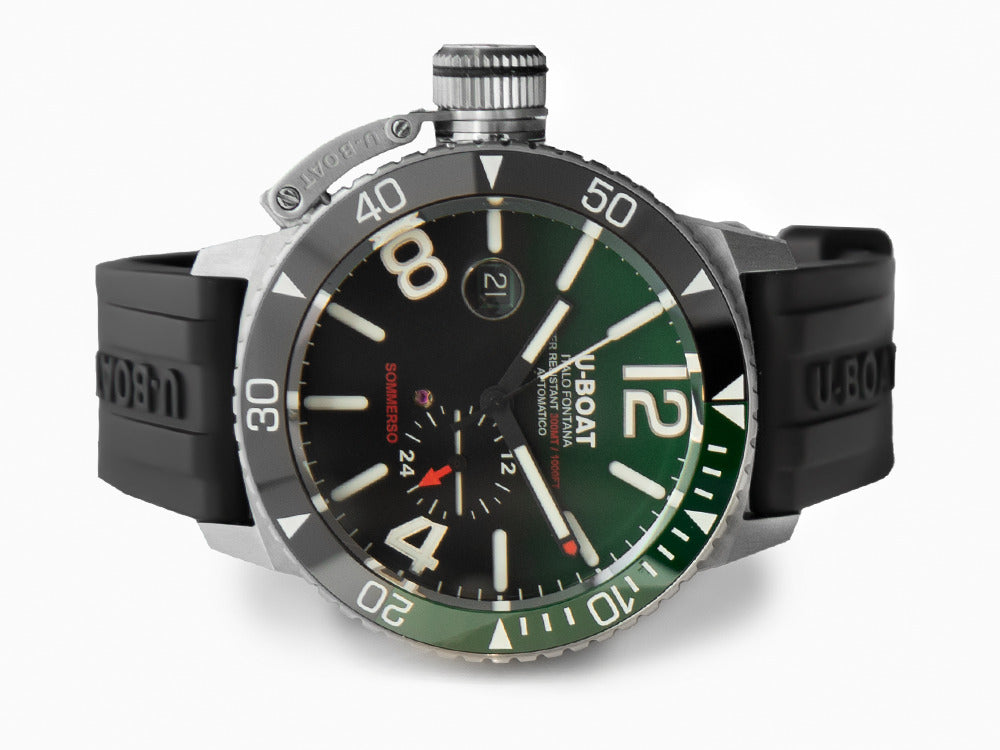 Montre Automatique U-Boat Classico Sommerso Ghiera Ceramica Verde, 46 mm,  9520