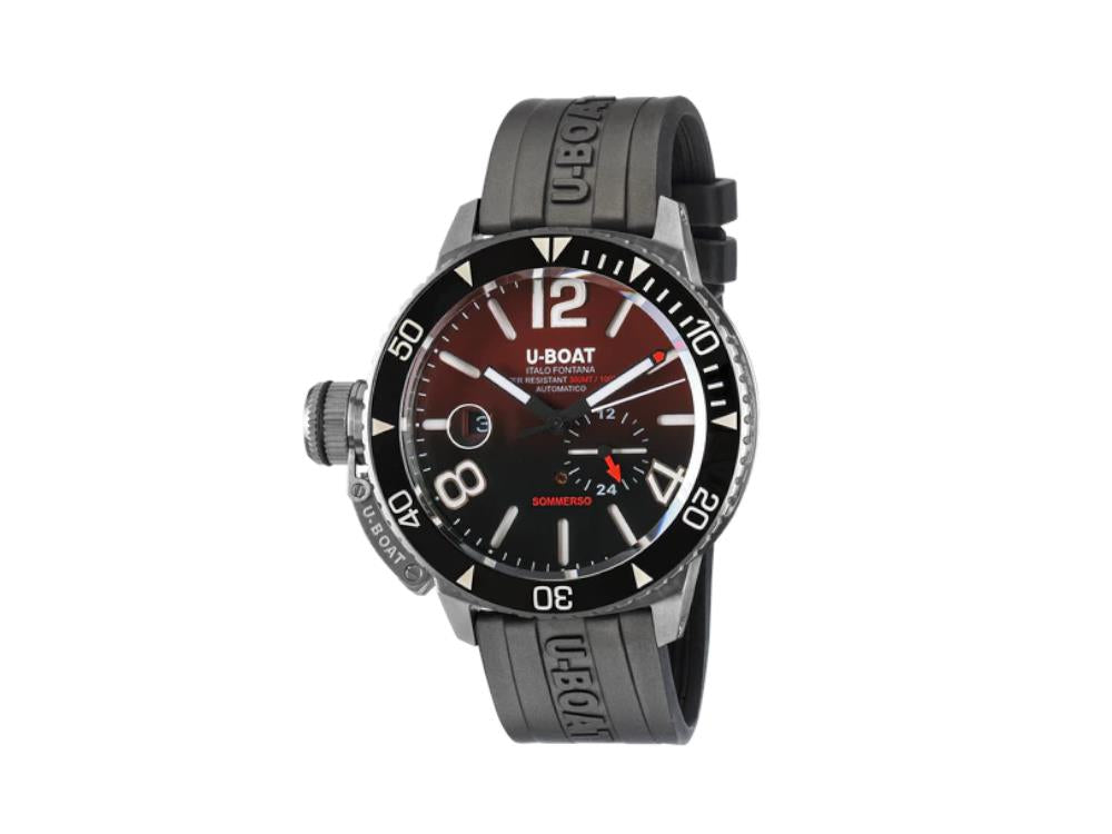 Montre Automatique U-Boat Sommerso Ghiera Ceramica Bordeaux, 46 mm, 9521