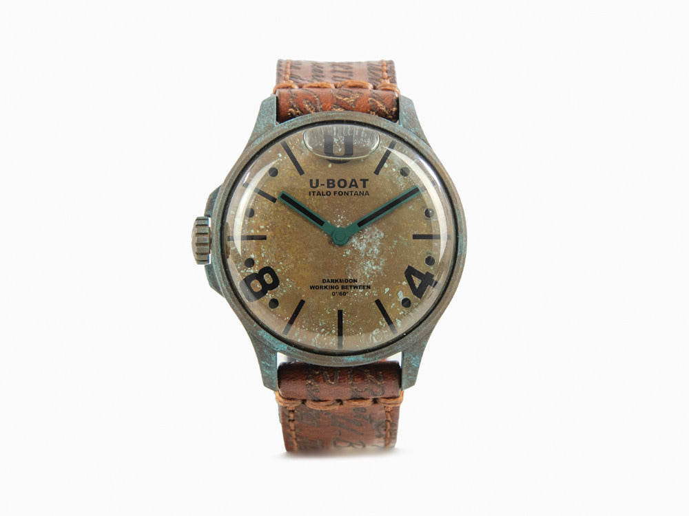 Montre à Quartz U-Boat Capsoil Darkmoon Unico, Acier inoxydable PVD, 44 mm, 9600