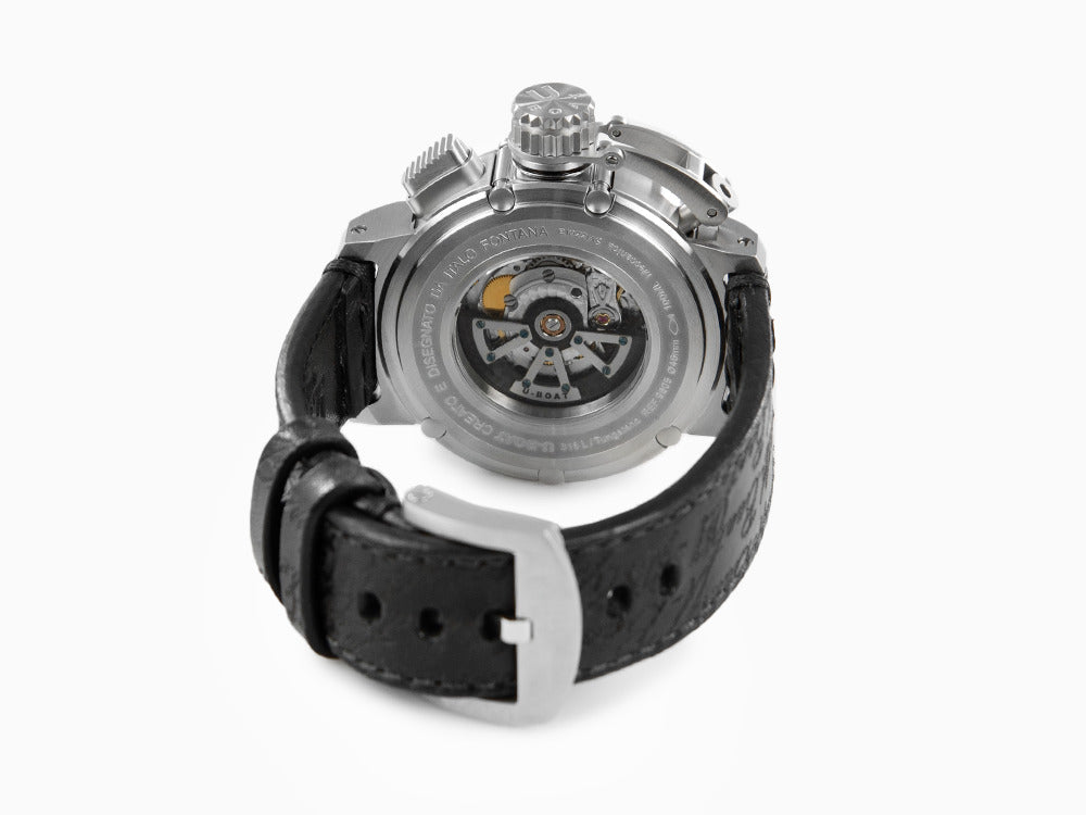 Montre Automatique U-Boat Chimera SS Nero, Noir, 46 mm, Edition Limitée, 9605