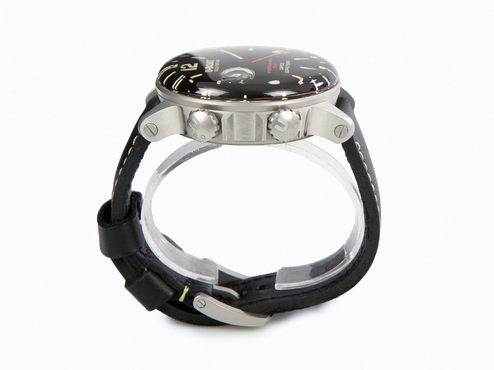 Montre à Quartz U-Boat Capsoil Doppiotempo, 55 mm, Noir, 9672