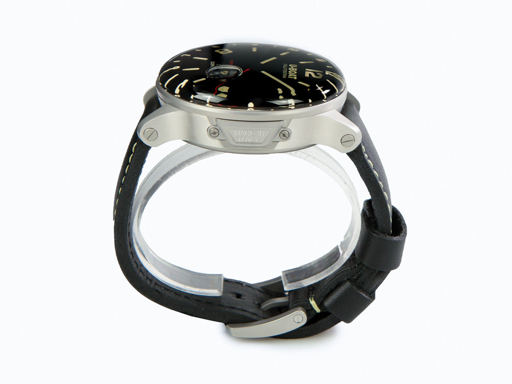 Montre à Quartz U-Boat Capsoil Doppiotempo, 55 mm, Noir, 9672