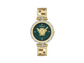 Montre à Quartz Versace Medusa Jewel, PVD Or, Vert, 34 mm, VE0B00325