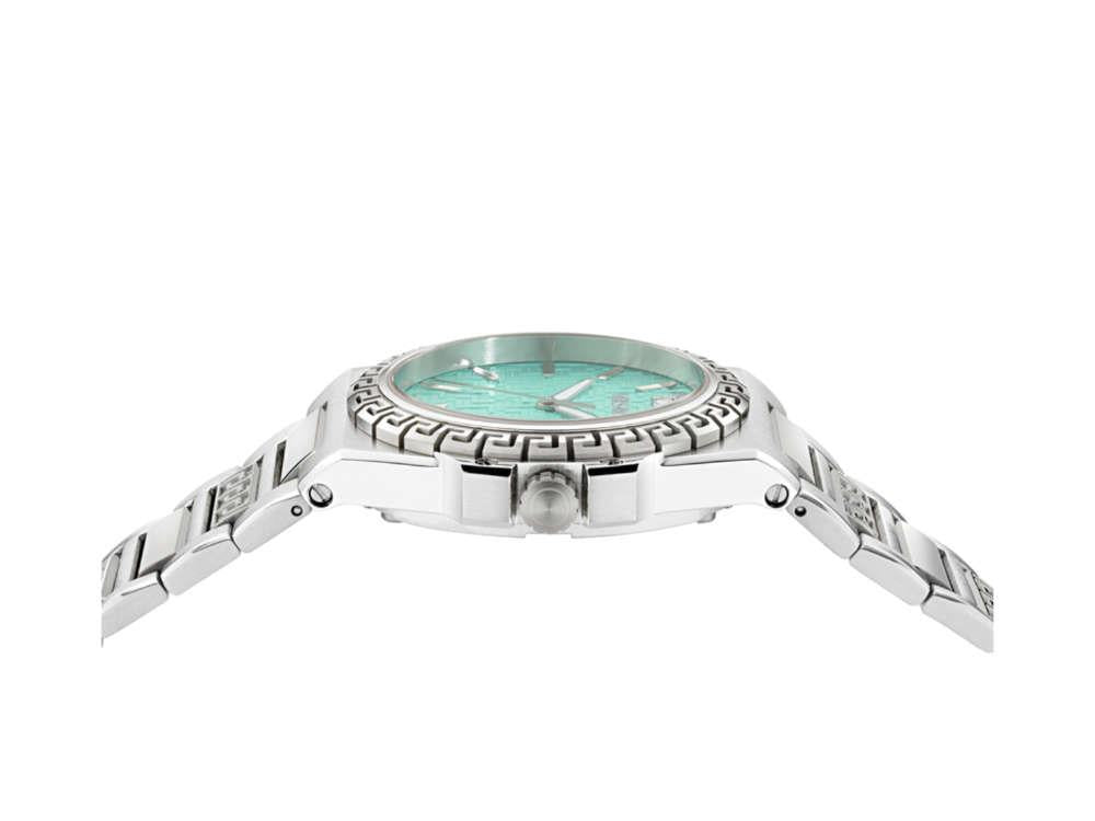 Montre à Quartz Versace Greca Reaction, Turquoise, 38 mm, VE0D00325