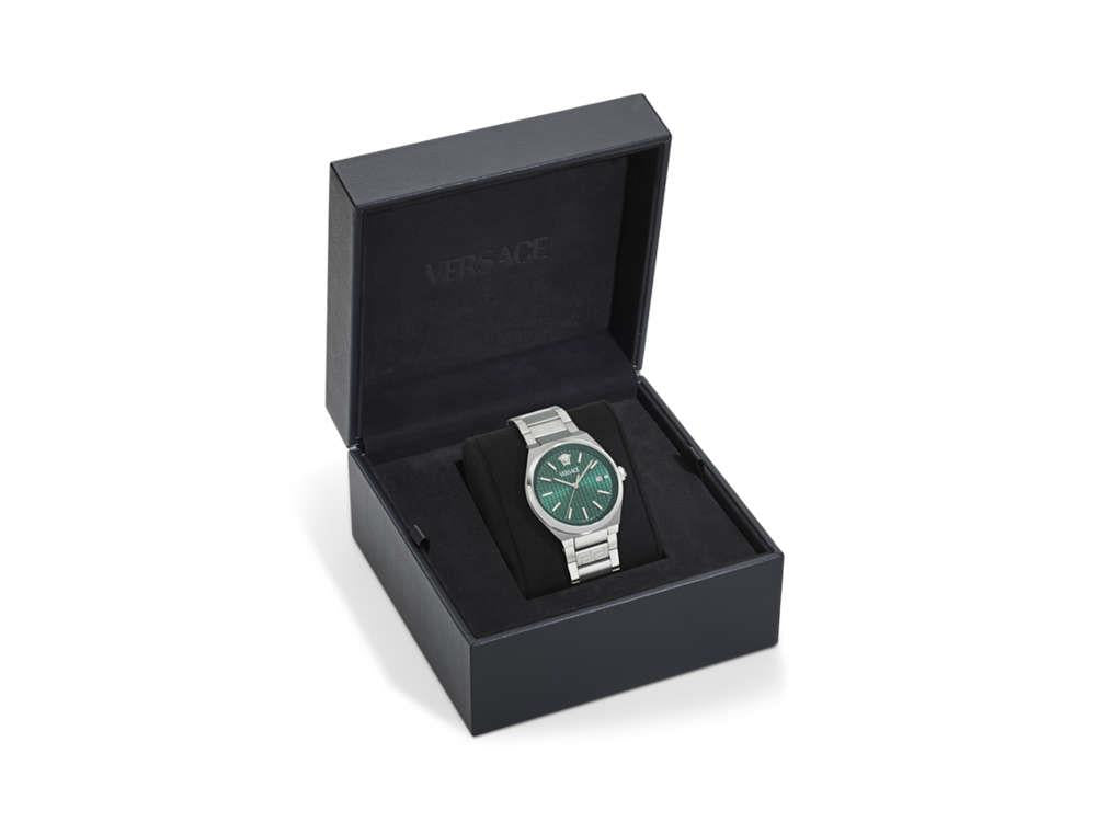 Montre à Quartz Versace V-Auria, Vert, 39 mm, Verre de saphir, VE0F00125