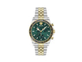 Montre à Quartz Versace Greca Chrono Wave, Vert, 43 mm, VE0H00425