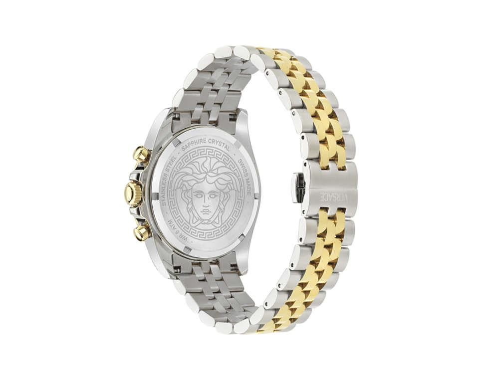 Montre à Quartz Versace Greca Chrono Wave, Vert, 43 mm, VE0H00425