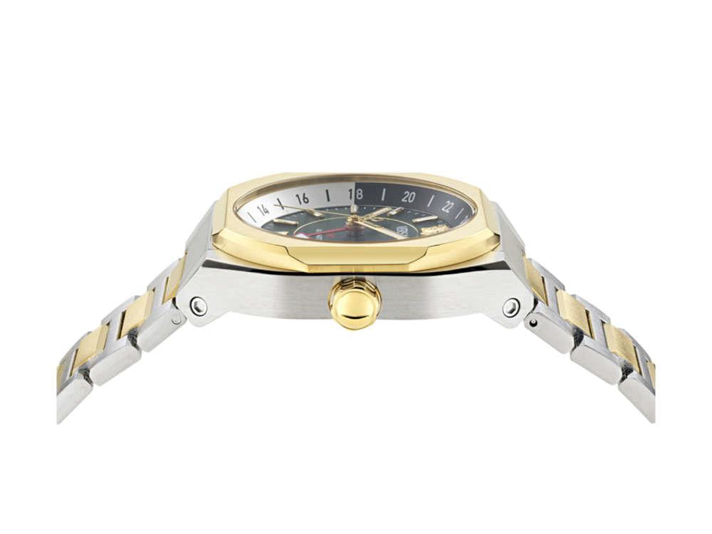 Montre Automatique Versace V-Contempo GMT, Vert, 40mm x 48,3mm, VE0I00325
