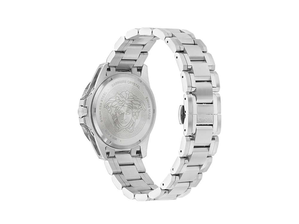 Montre à Quartz Versace V-Galaxy Moonphase, Bleu, 43 mm, VE0K00125