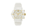 Montre Versace Real Active Chrono, Acier Recyclé, Blanc, 45 mm, VE0L00525