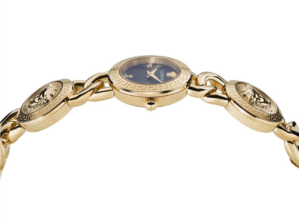 Montre à Quartz Versace Greca Stud Icon , Acier Recyclé, 28 mm, VE0Q00525