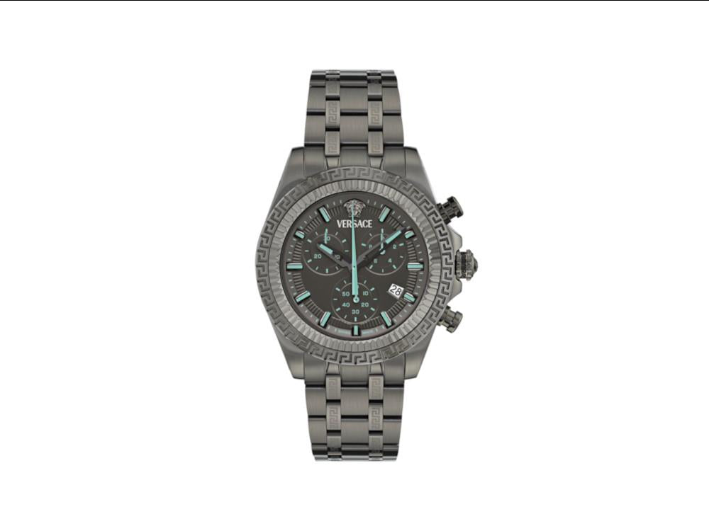 Montre à Quartz Versace Fornax, Noir, 43 mm, Verre de saphir, VE0W00625