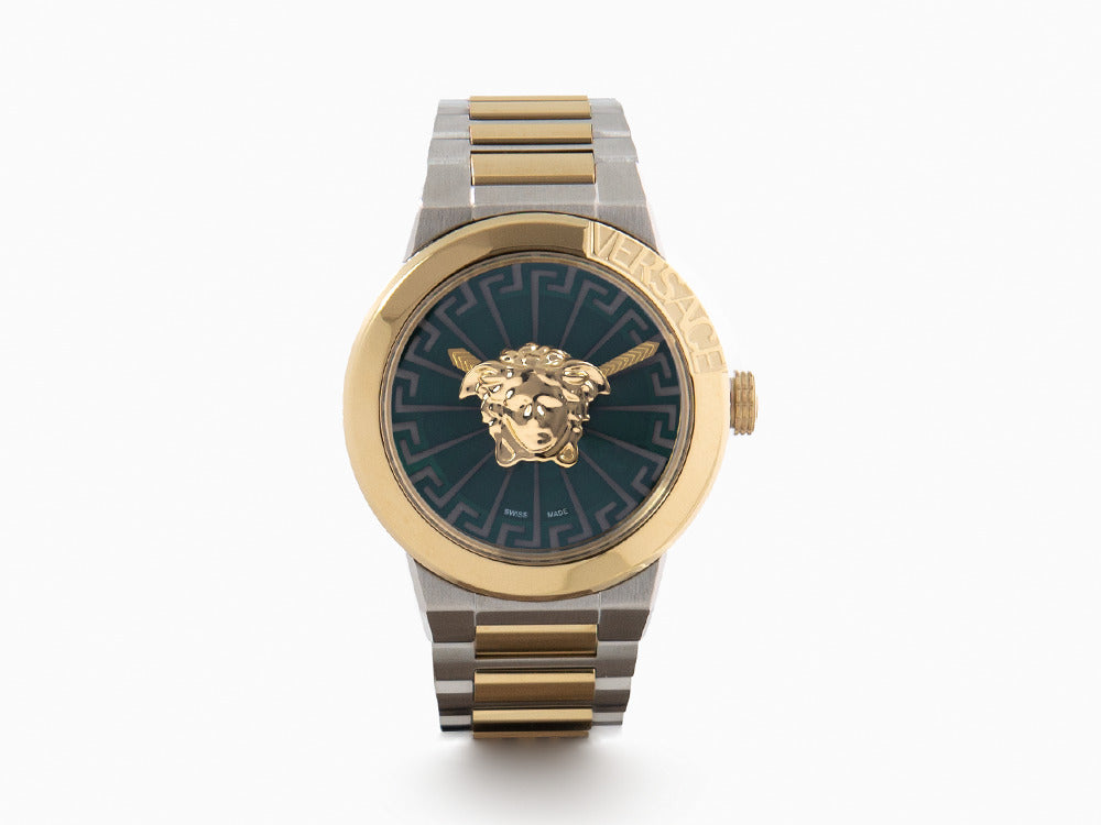 Montre à Quartz Versace Medusa Infinite, Vert, 38 mm, Verre de saphir, VE3F00422