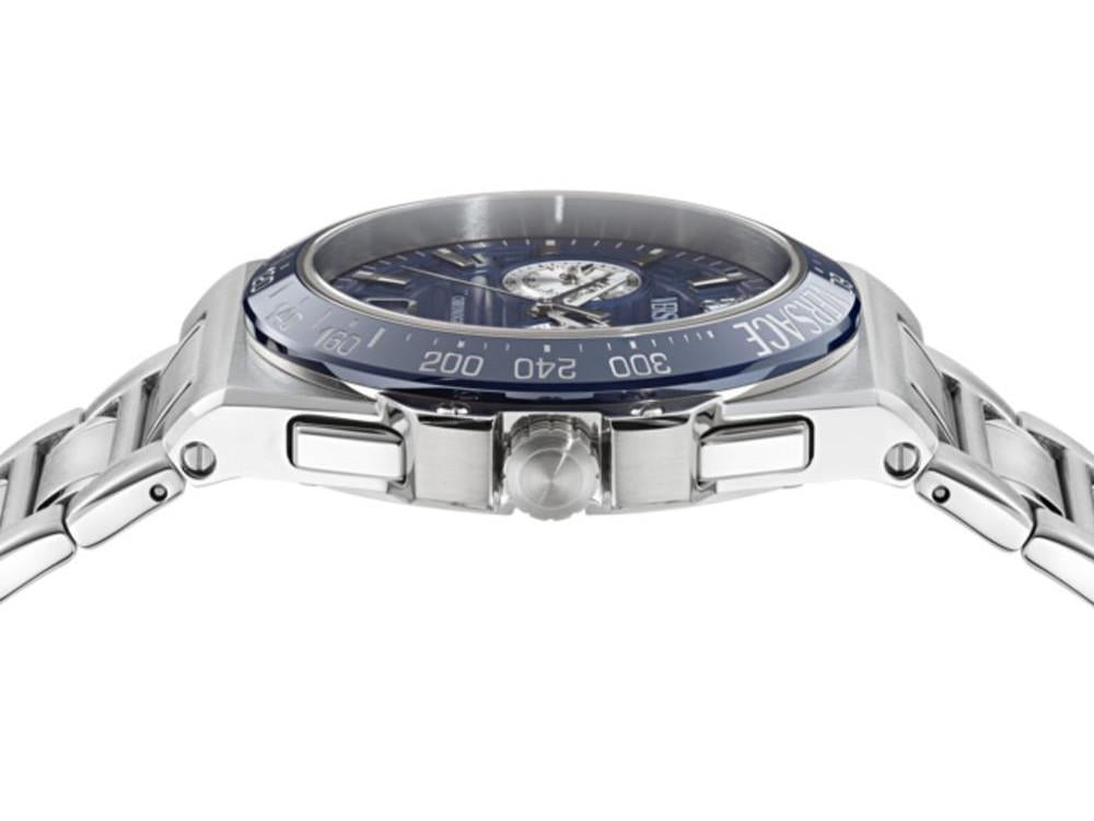 Montre à Quartz Versace Greca Reaction, Bleu, 43 mm, VE5N00326