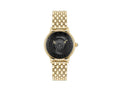 Montre à Quartz Versace Medusa Alchemy, PVD Or, Noir, 38 mm, VE6F00523