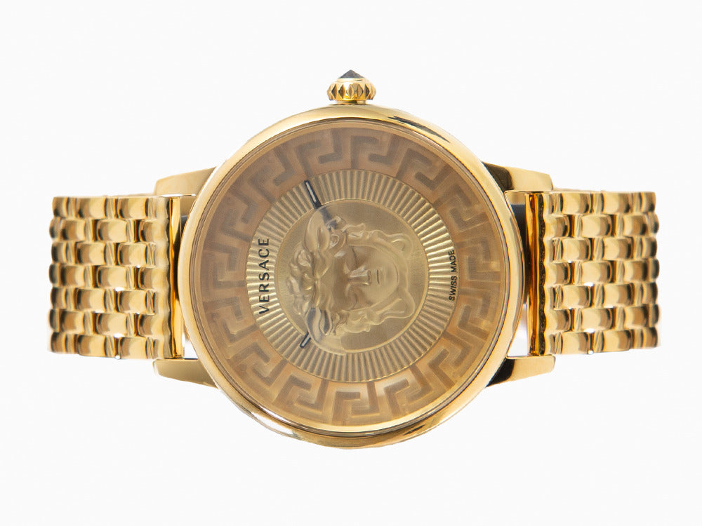 Montre à Quartz Versace Medusa Alchemy, PVD Or, Doré, 38 mm, VE6F00623