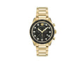 Montre à Quartz Versace Greca Dome Chrono, PVD Or, Noir, 43 mm, VE6K00523