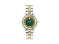 Montre à Quartz Versace Greca Flourish, PVD Or, Vert, 35 mm, VE7F00523
