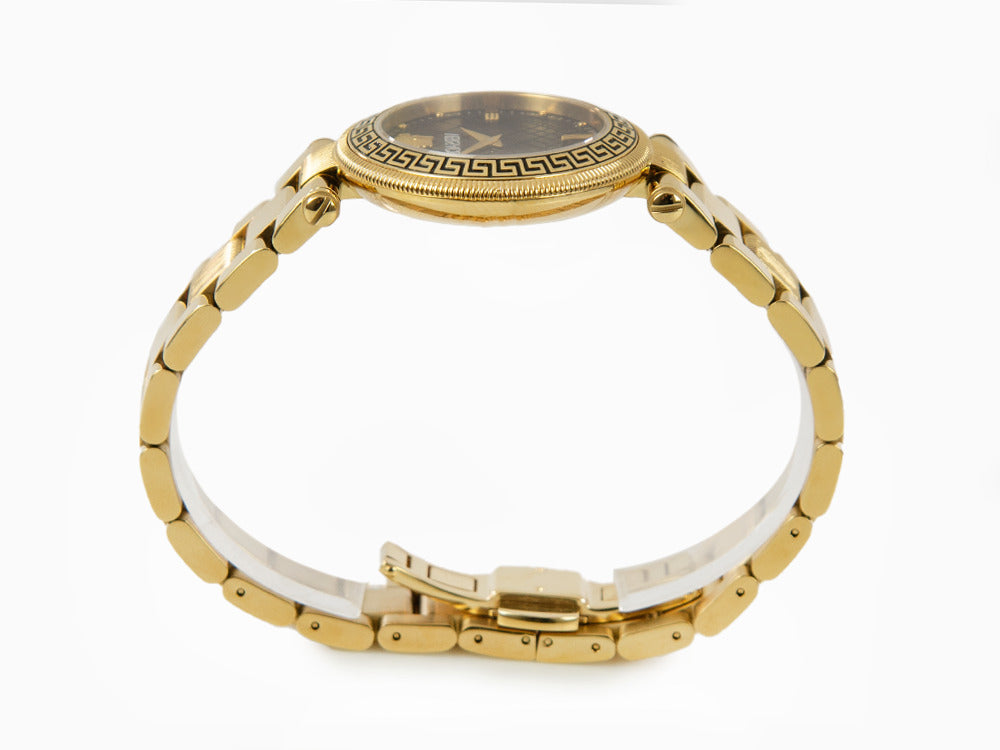 Montre à Quartz Versace Reve, PVD Or, Noir, 35 mm, Verre de saphir, VE8B00624