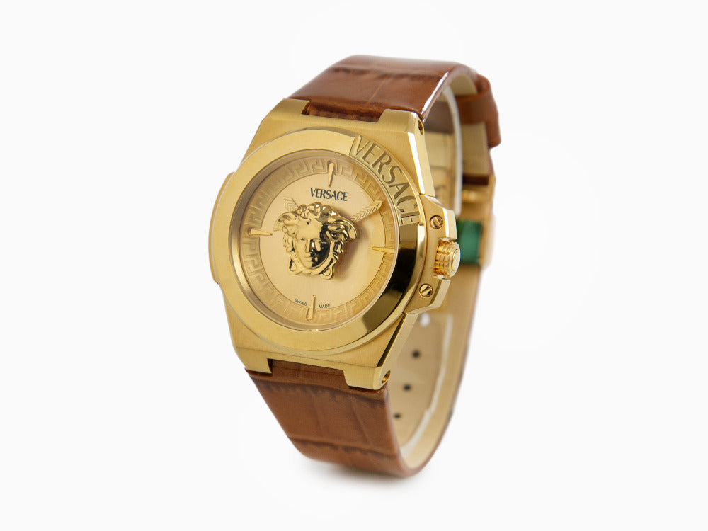 Montre à Quartz Versace HerA, PVD Or, Doré, 37 mm, Verre de saphir, VE8D00224