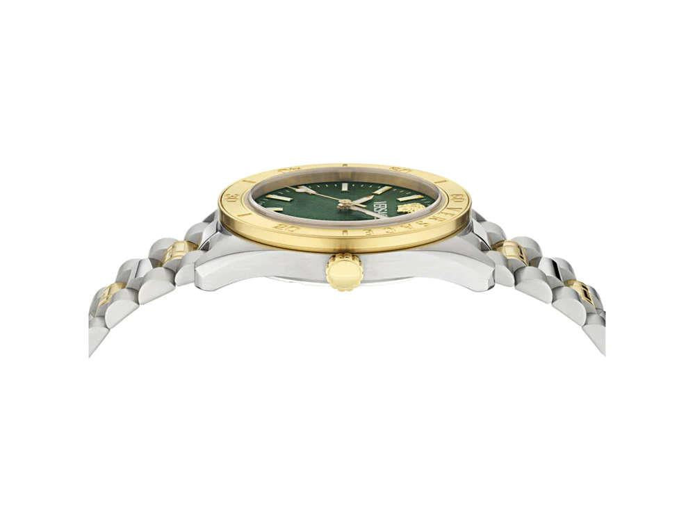 Montre à Quartz Versace V Dome, Vert, 42 mm, Verre de saphir, VE8E00524