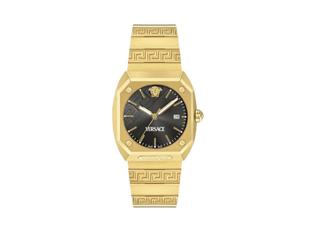 Montre à Quartz Versace Antares, PVD Or, Noir, 44 x 41.5 mm, VE8F00424