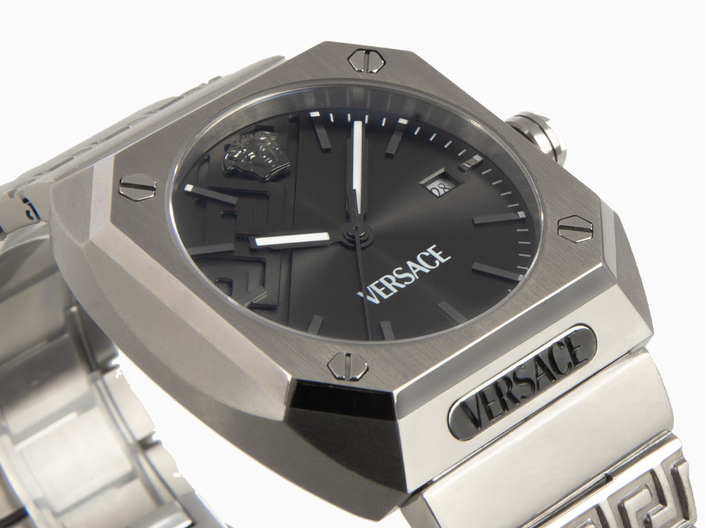 Montre à Quartz Versace Antares, Titane, Gris, 44 x 41.5 mm, VE8F00524