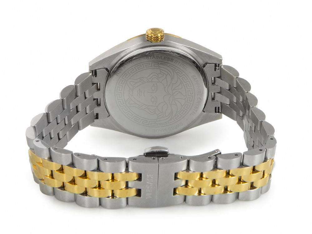 Montre à Quartz Versace V-Code Lady, PVD Or, Vert, 36 mm, VE8I00424