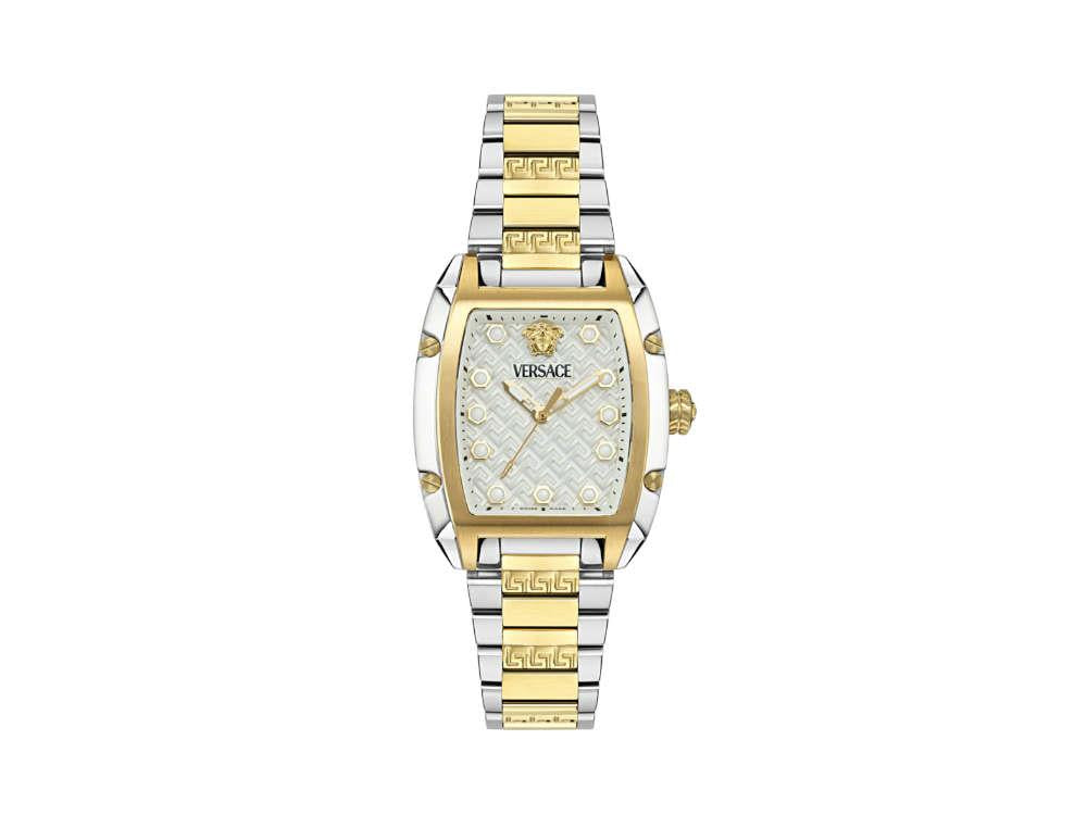Montre à Quartz Versace Dominus Lady, PVD Or, Argent, 44,8mm x 36mm, VE8K00424