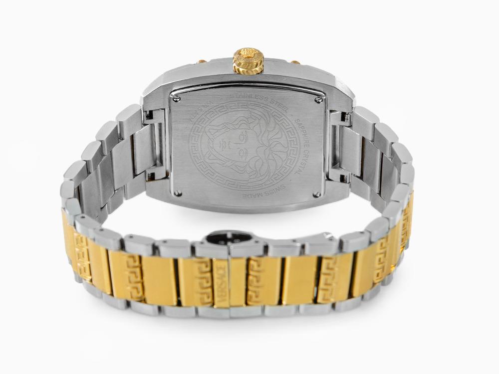 Montre à Quartz Versace Dominus Lady, PVD Or, Argent, 44,8mm x 36mm, VE8K00424