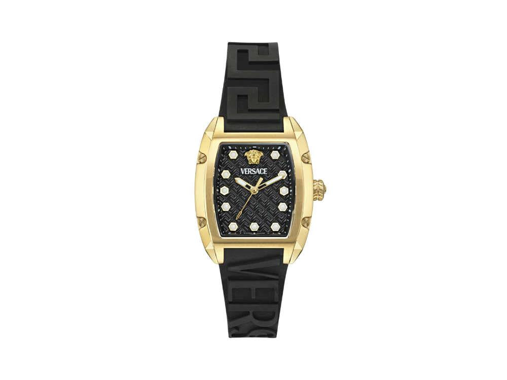 Montre à Quartz Versace Dominus Lady, PVD Or, Noir, 44,8mm x 36mm, VE8K00624