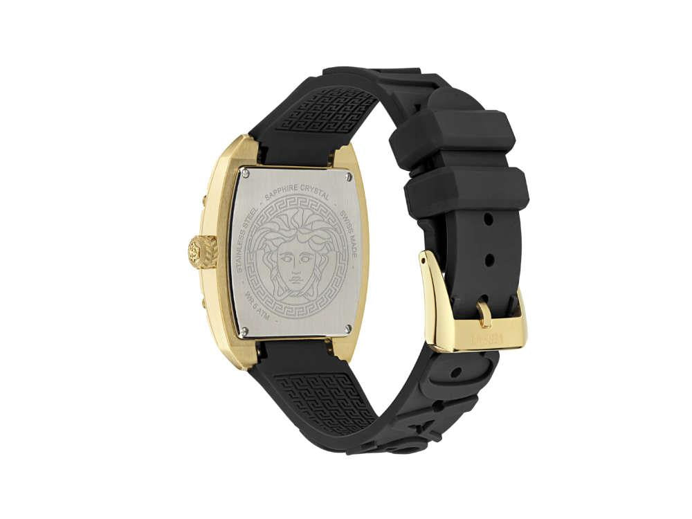 Montre à Quartz Versace Dominus Lady, PVD Or, Noir, 44,8mm x 36mm, VE8K00624