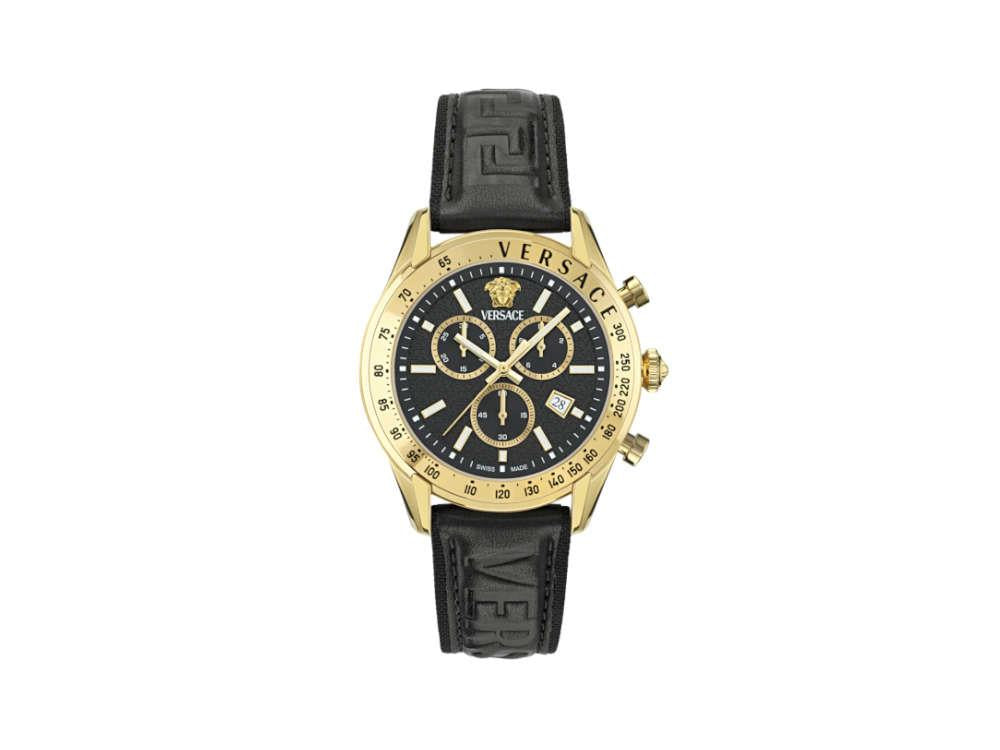 Montre à Quartz Versace Chrono Master, PVD Or, Noir, 44 mm, VE8R00224