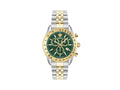Montre à Quartz Versace Chrono Master, PVD Or, Vert, 44 mm, VE8R00524