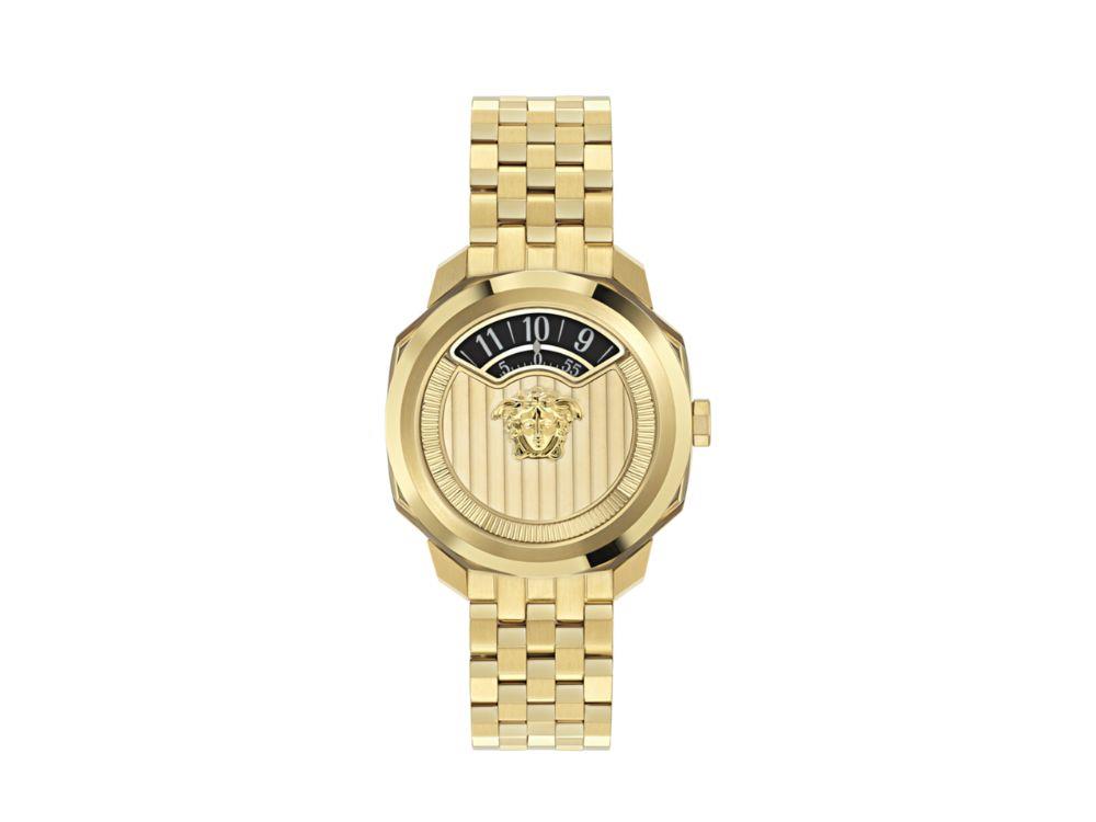 Montre à Quartz Versace Dylos 2.0, Acier Recyclé, Doré, 39.5 mm, VEYR00326