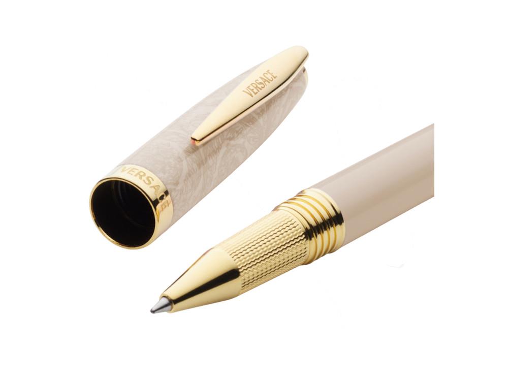 Roller Versace Barocco, Résine, Rose, Plaqué or, VRAD00324