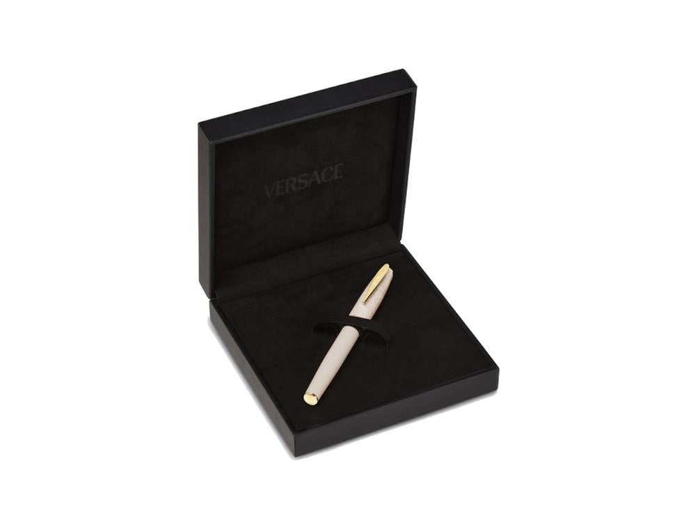 Roller Versace Barocco, Résine, Rose, Plaqué or, VRAD00324