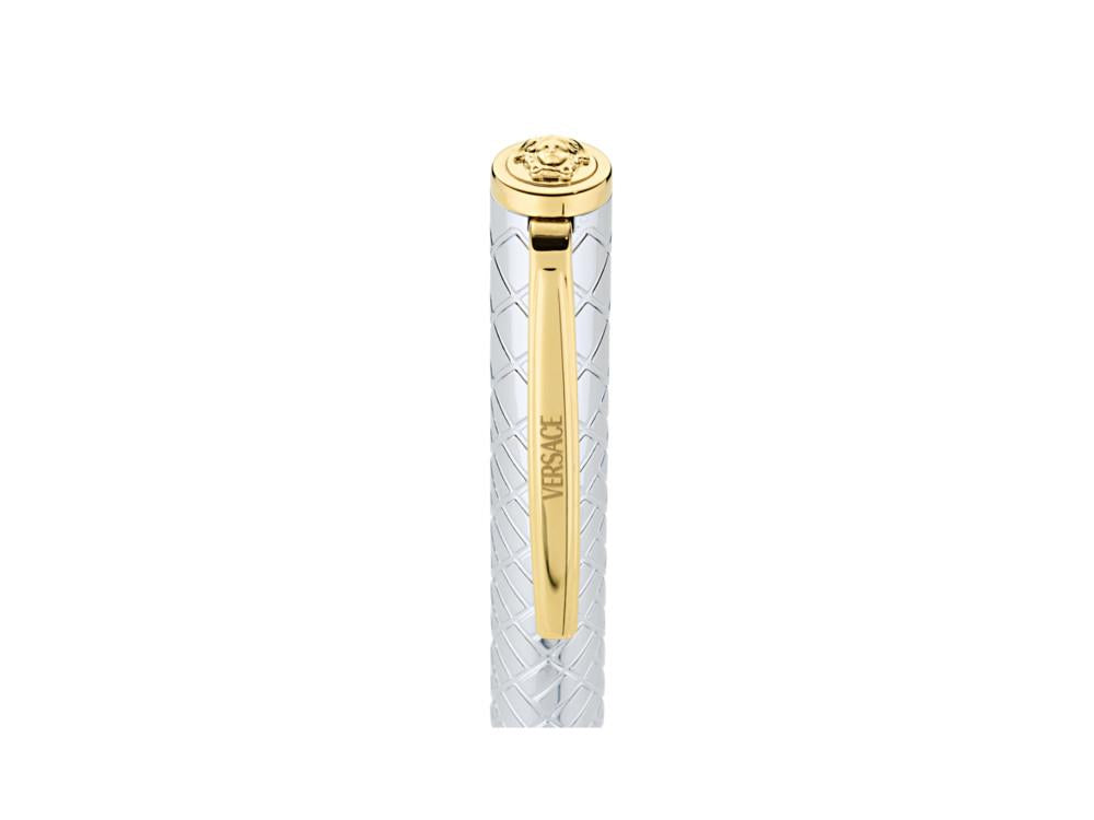 Stylo bille Versace Reve, Acier, Argent, Plaqué or, VRSC00124