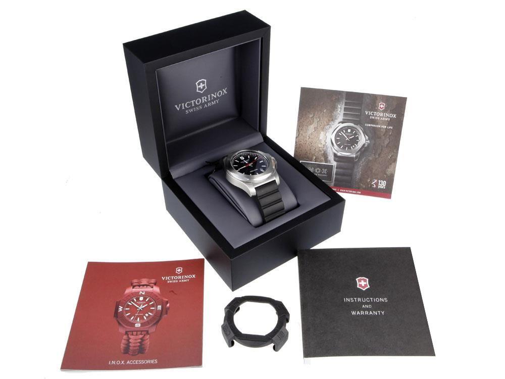 Montre à Quartz Victorinox I.N.O.X., Acier Inoxydable, Noir, 43 mm, V241682.1