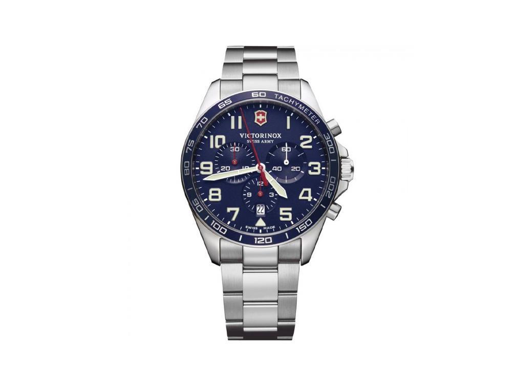 Montre à Quartz Victorinox Fieldforce, Bleu, 42 mm, Chronographe, V241857