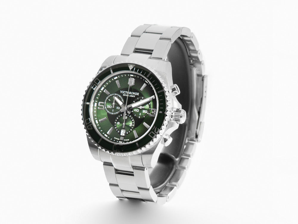 Montre à Quartz Victorinox Maverick Chronograph, Vert, 43 mm, V241946