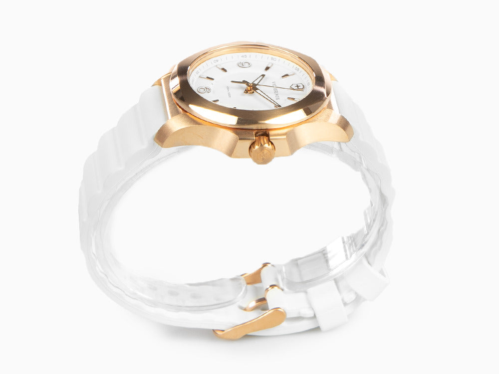 Montre à Quartz Victorinox I.N.O.X. Ladies, Blanc, 37mm, Caoutchouc, V241954