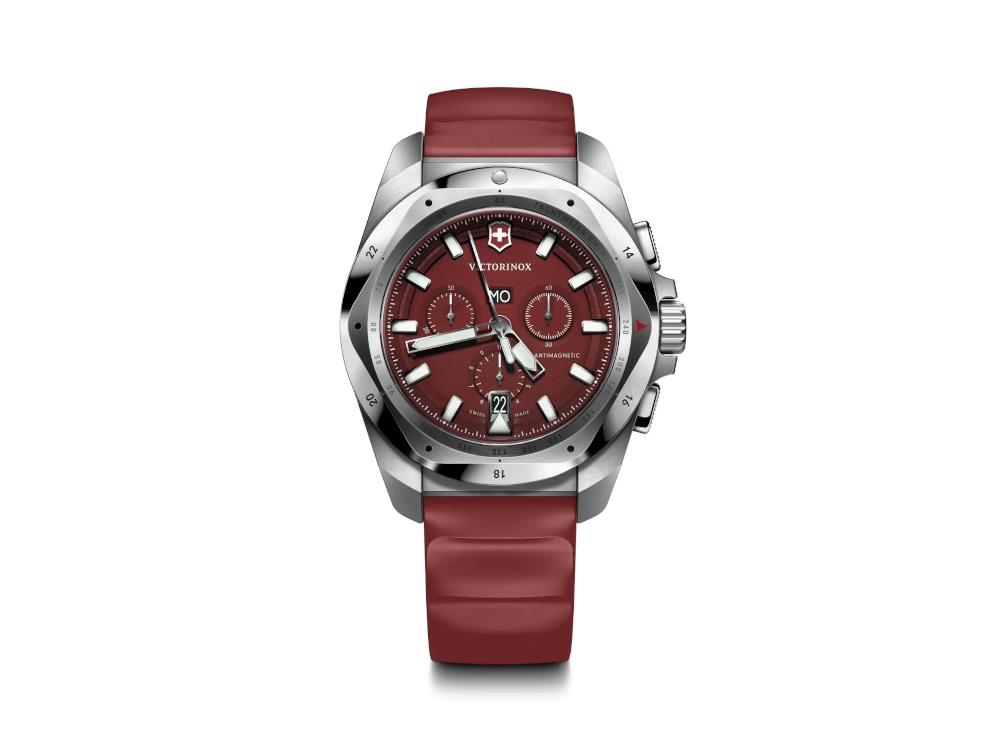 Montre à Quartz Victorinox I.N.O.X. Chrono, Rouge, 43 mm, V241986