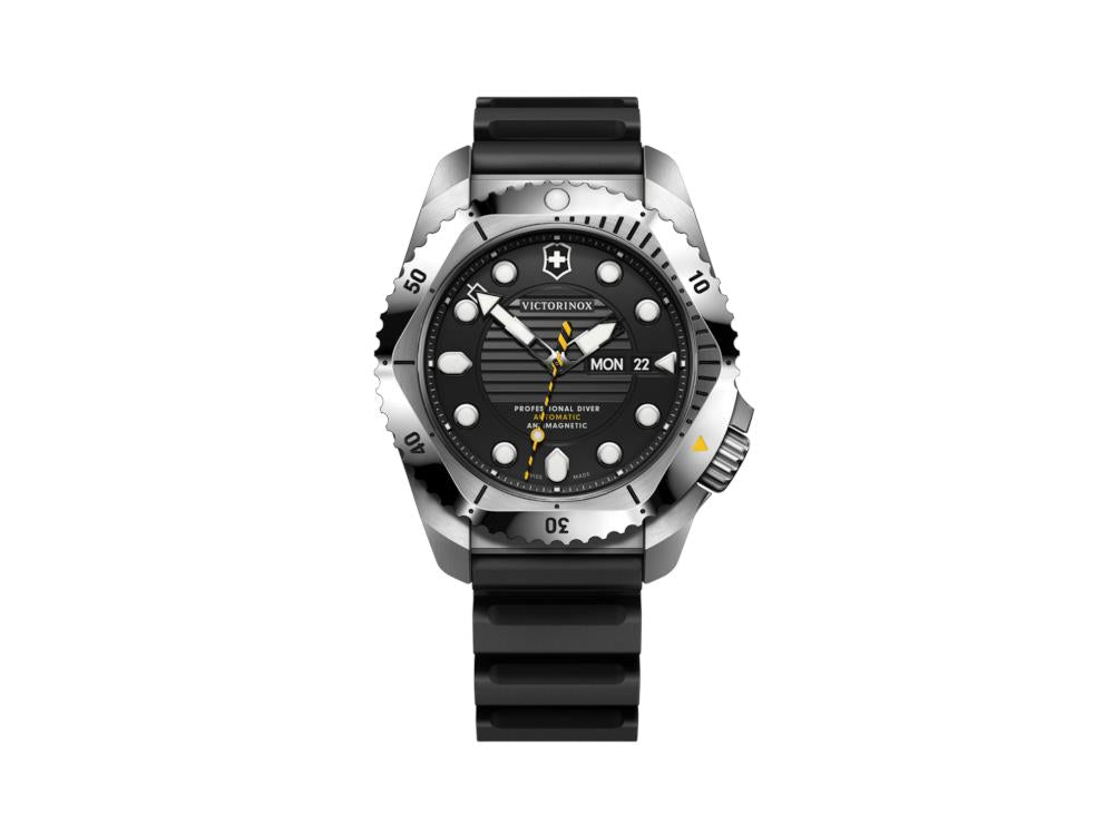 Montre Automatique Victorinox Dive Pro, Noir, 43 mm, 30 atm, Jour, V241994