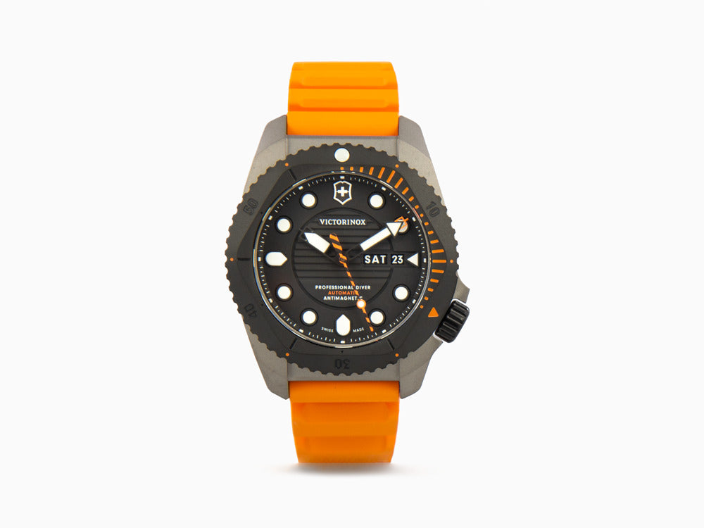 Montre Automatique Victorinox Dive Pro, Titane, Noir, 43 mm, 30 atm, V241996